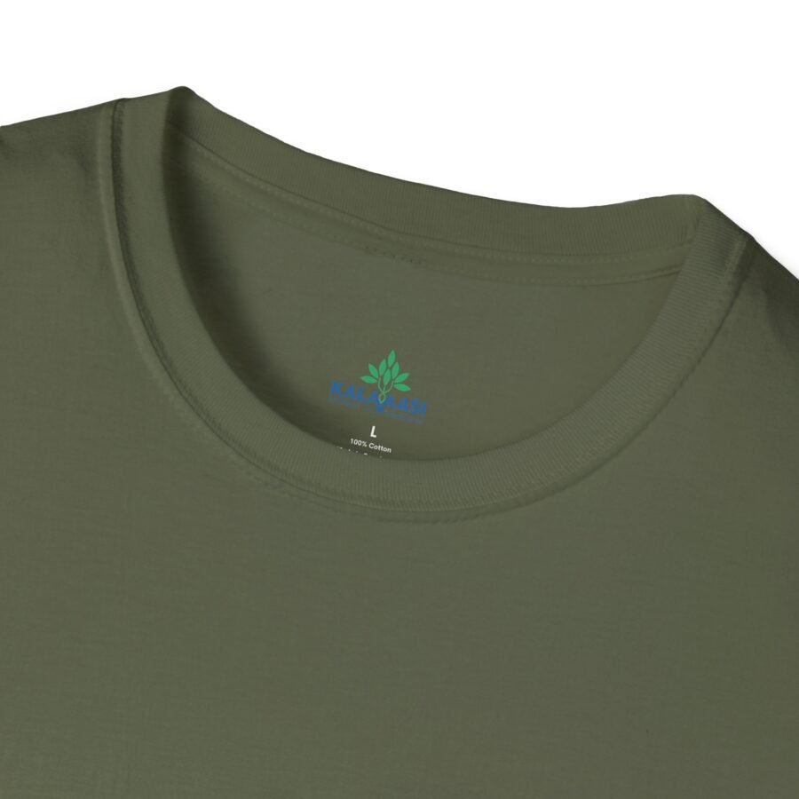 Kalavaasi Olive Green Half Sleeves T-Shirt,
