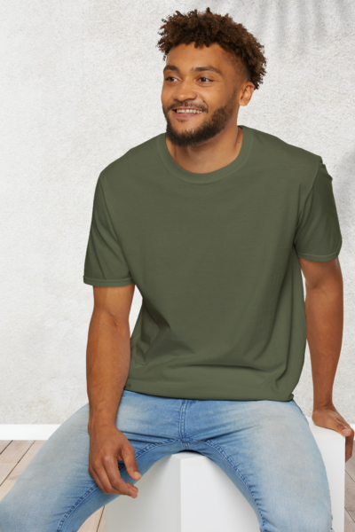 Kalavaasi Olive Green Half Sleeves T-Shirt,