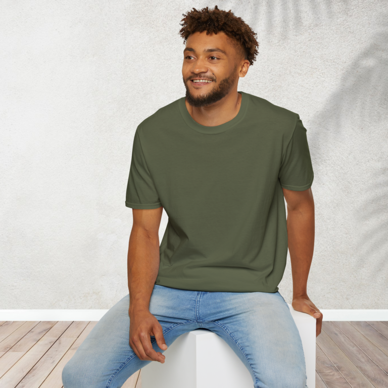 Kalavaasi Olive Green Half Sleeves T Shirt Person 4 Context 1