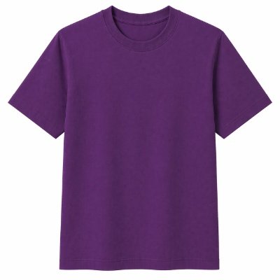 Half Sleeves Crew Neck Regular Fit Purple T-Shirt | 100% Pure Cotton 180 GSM | Kalavaasi