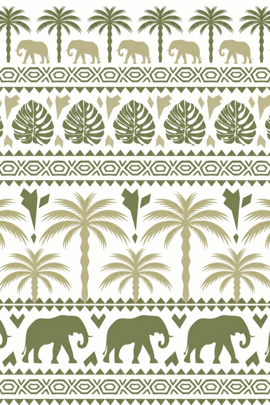 Forest Green Tribal Pattern Headband – Stretchable Sports & Fashion Headband | Kalavaasi