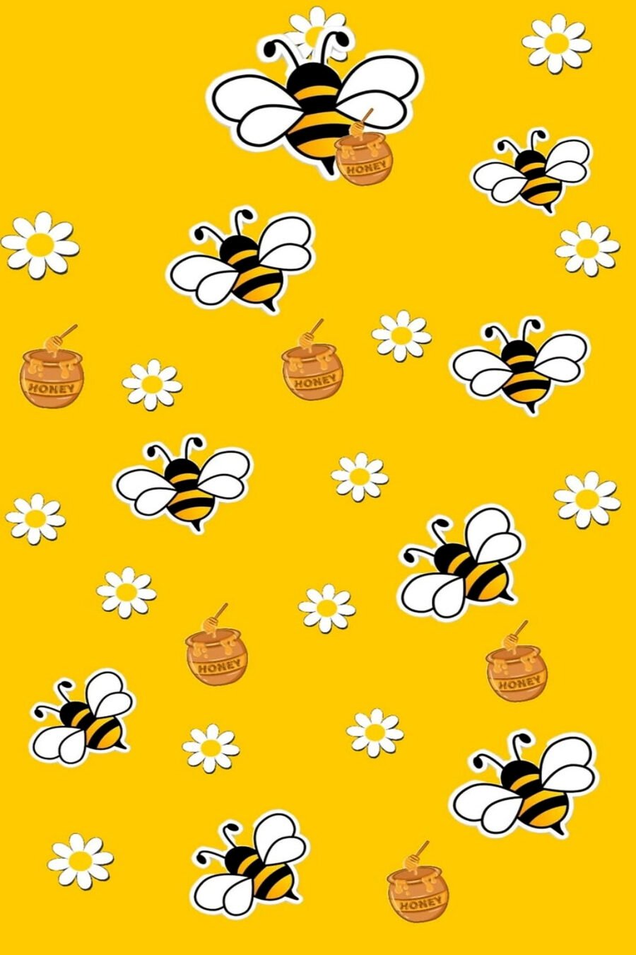 Bee & Honey Scarf – Premium Satin Printed Scarf | Kalavaasi