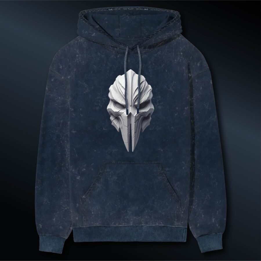 Alien Fos Acid Wash Hoodie | 300 GSM Premium Cotton Unisex Streetwear | Kalavaasi