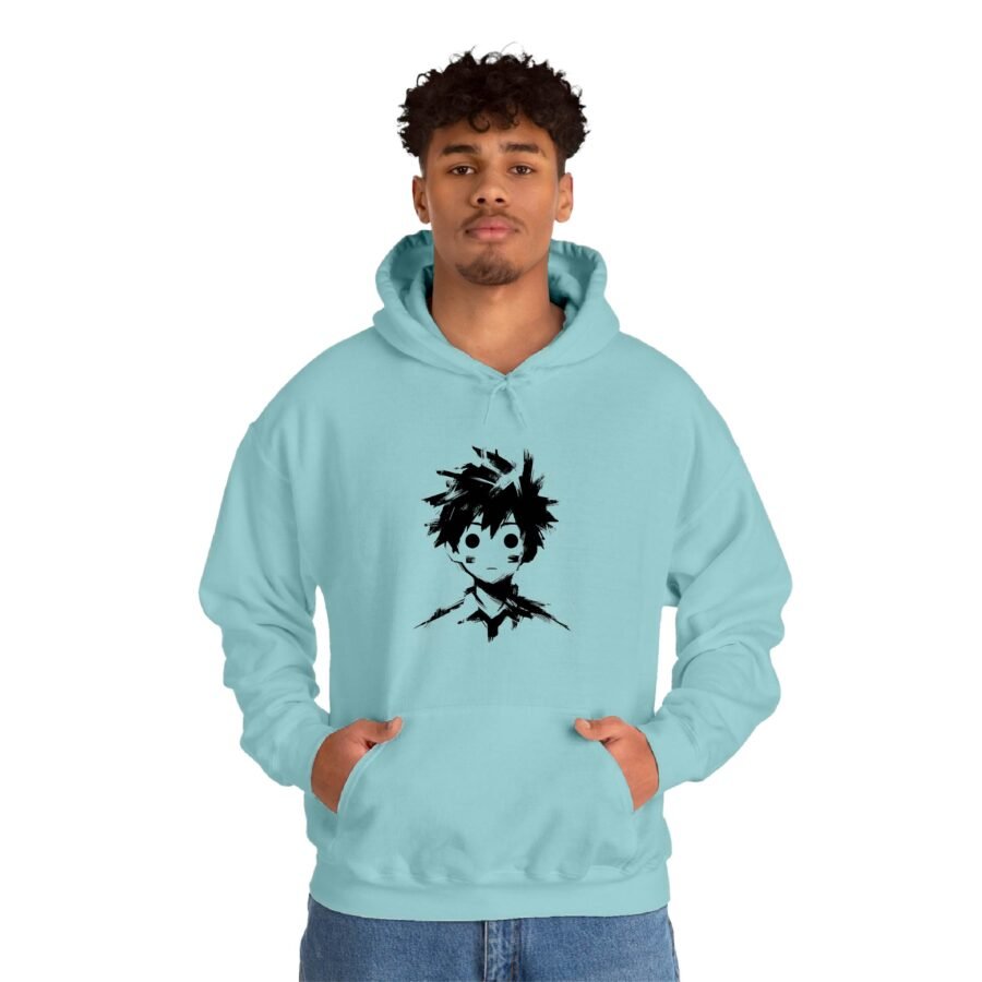 Anime Boy Essential Pullover Hoodie | 260 GSM Unisex Streetwear Hoodie | Kalavaasi
