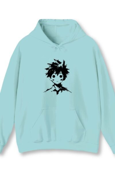 Anime Boy Mint Unisex Hoodie UH24 Front