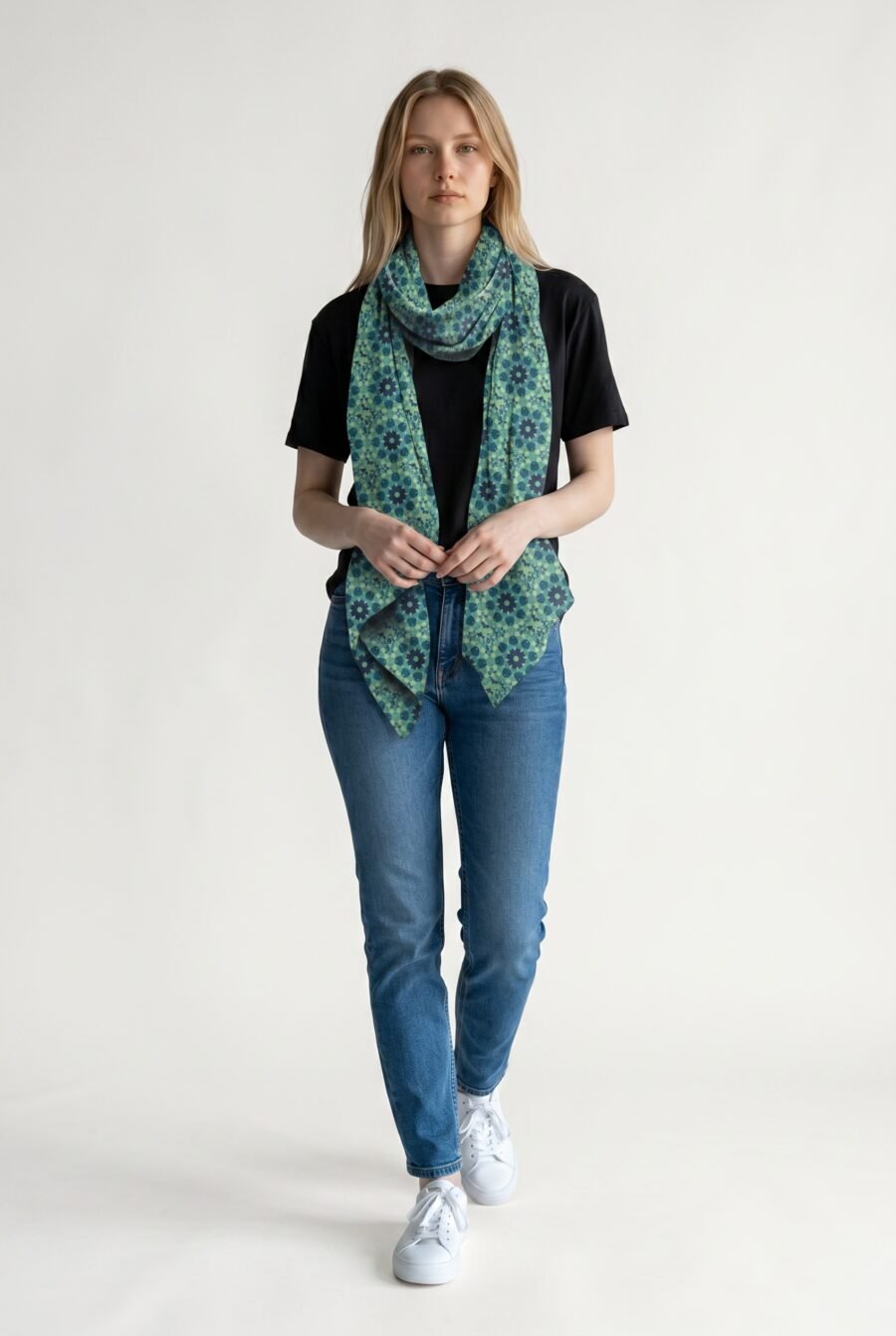 Atom bloom Stole– Premium Printed Stole | Kalavaasi