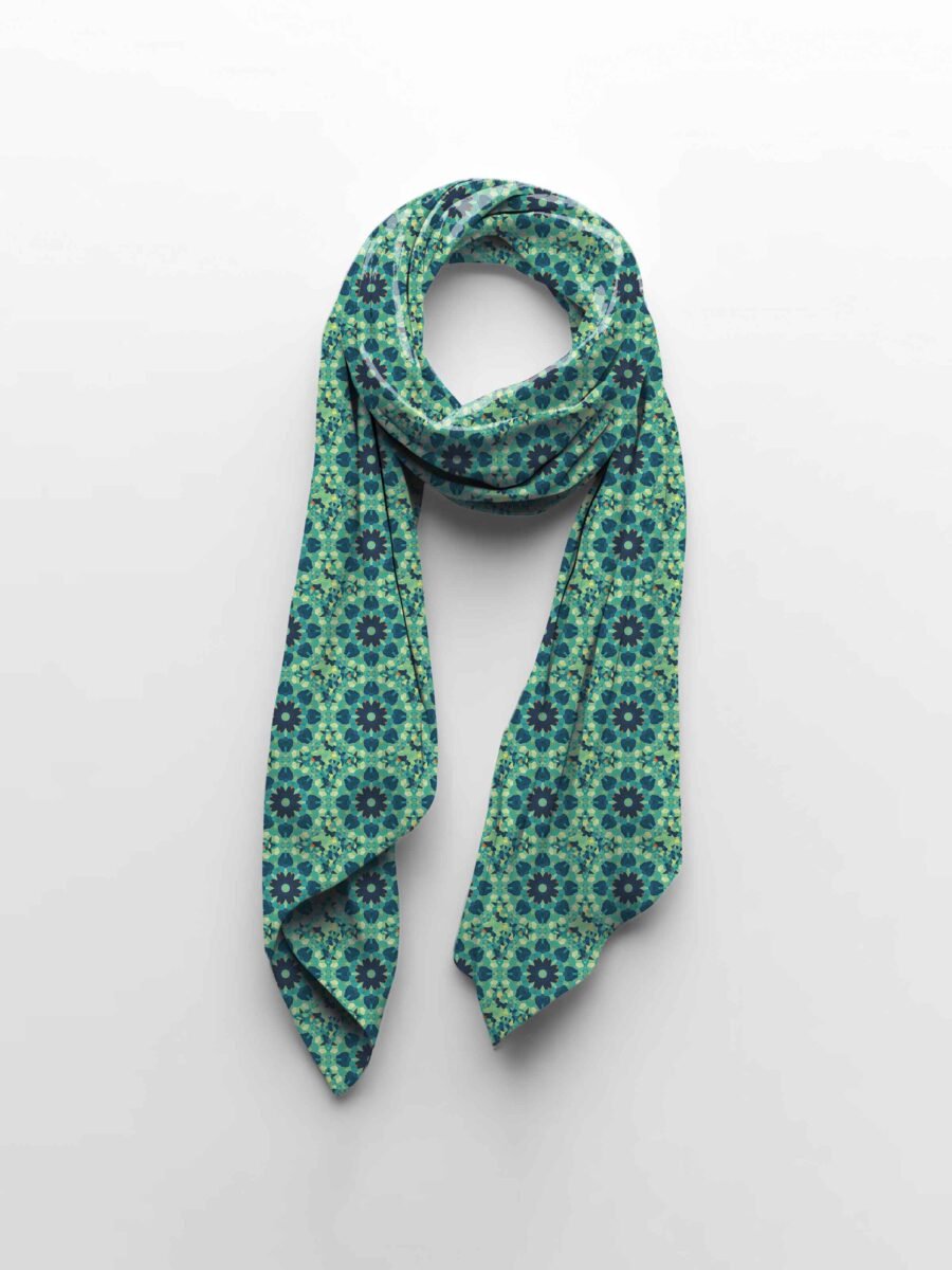 Atom bloom Stole– Premium Printed Stole | Kalavaasi