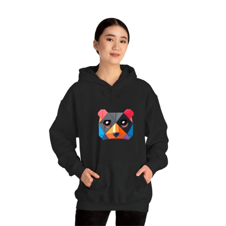 Bear Black Black Unisex Hoodie UH24 FeMale 1 Front1