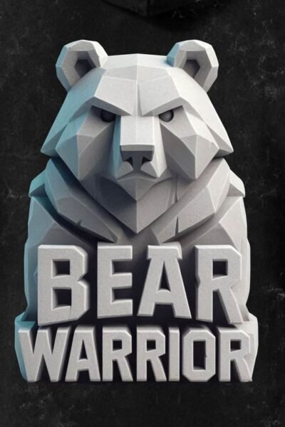 Bear Warrior BLack AW Front copy 2 de