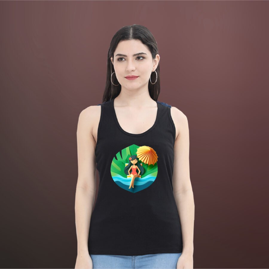Beach leaf Tank Top
