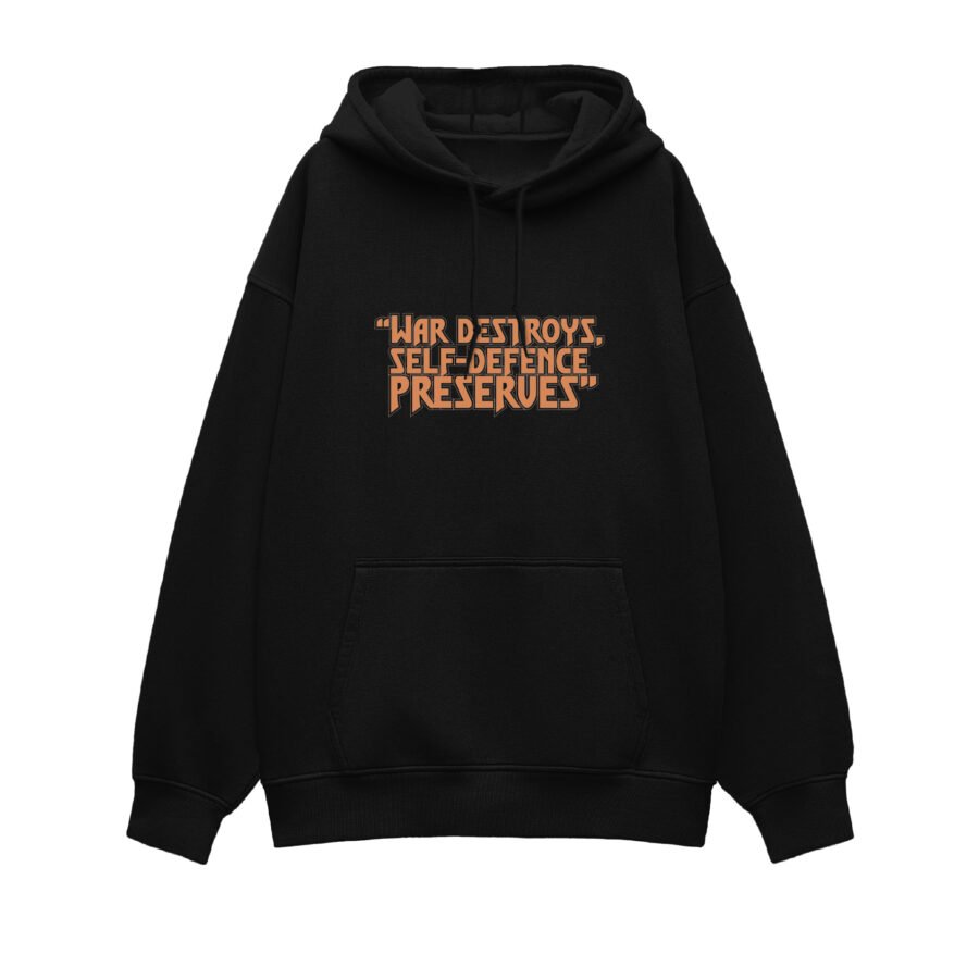 Warrior Oversized Hoodie | 400 GSM Premium Unisex Heavyweight Streetwear | Kalavaasi