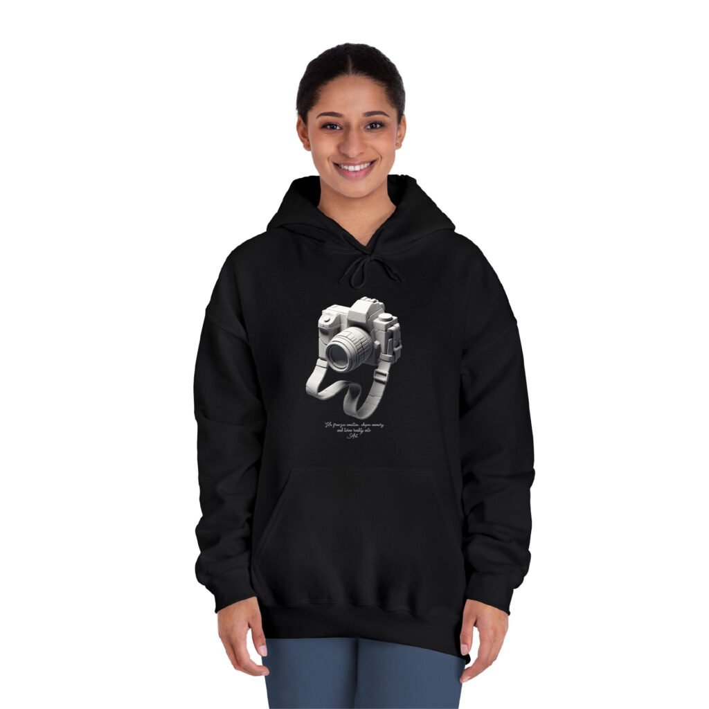Black Unisex Over Hoddies UH32 Front FeMale 1 Front