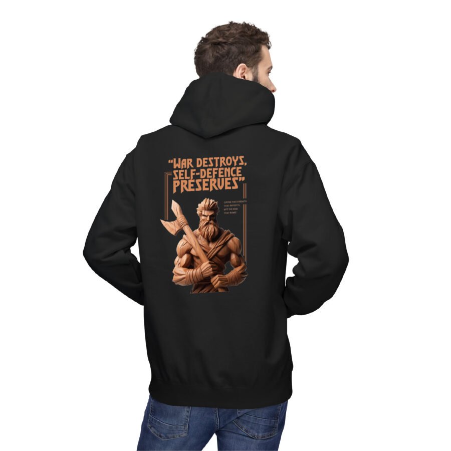 Warrior Oversized Hoodie | 400 GSM Premium Unisex Heavyweight Streetwear | Kalavaasi