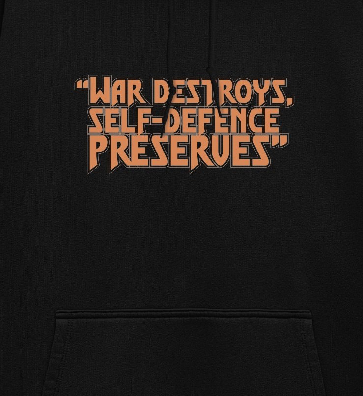 Warrior Oversized Hoodie | 400 GSM Premium Unisex Heavyweight Streetwear | Kalavaasi