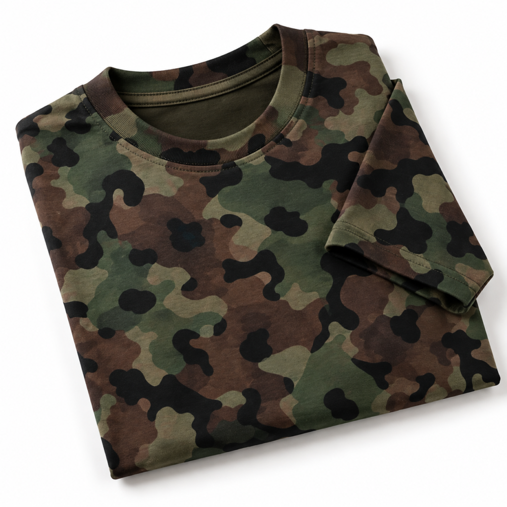 Camo Fade Acid Washed Oversized T Shirt Unisex Wear Kalavaasi 1