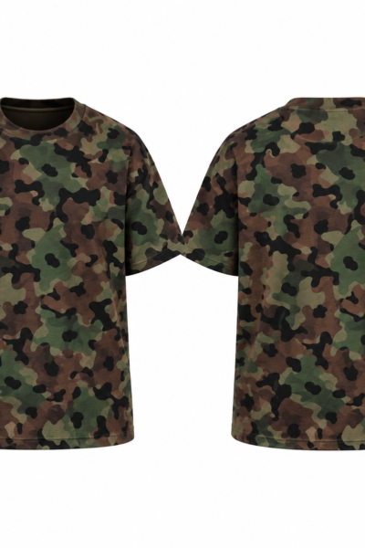 Camo Fade Acid Washed Oversized T Shirt Unisex Wear Kalavaasi 4