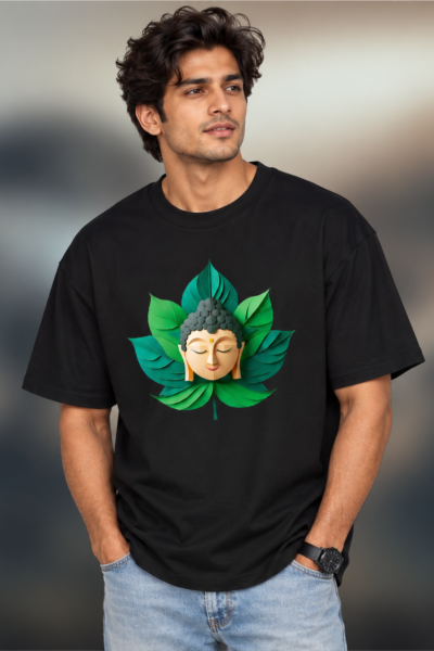 Casual Buddha Leaf Streetwear Portrait