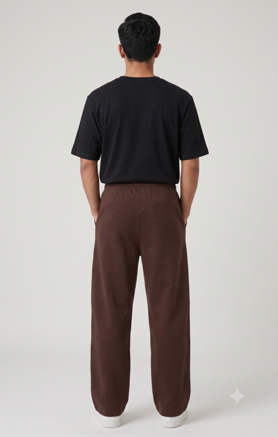 Chocolate Brown 260 GSM Oversized Sweatpants | Unisex Baggy Streetwear Pants | Kalavaasi
