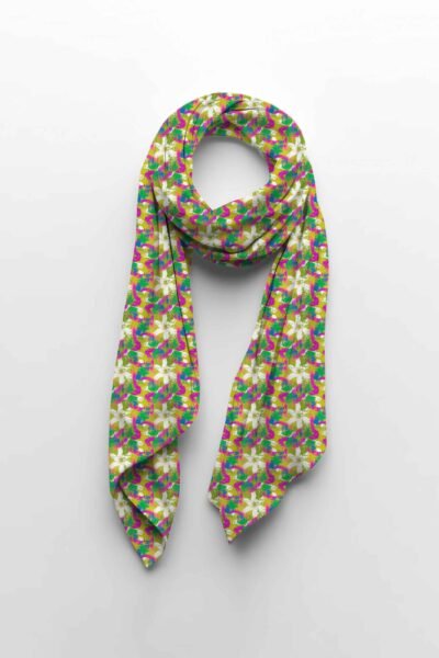 Colour Phool Stole– Premium Printed Stole | Kalavaasi