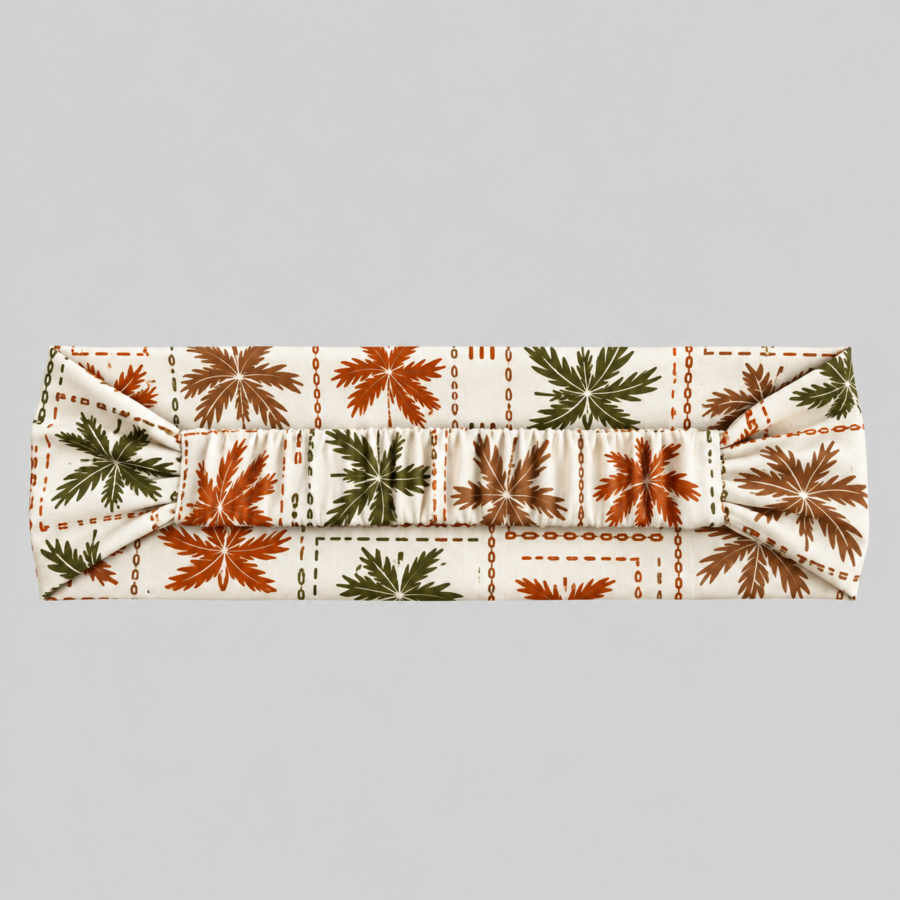 Tropical Patchwork Twist Headband – Stretchable Sports & Fashion Headband | Kalavaasi