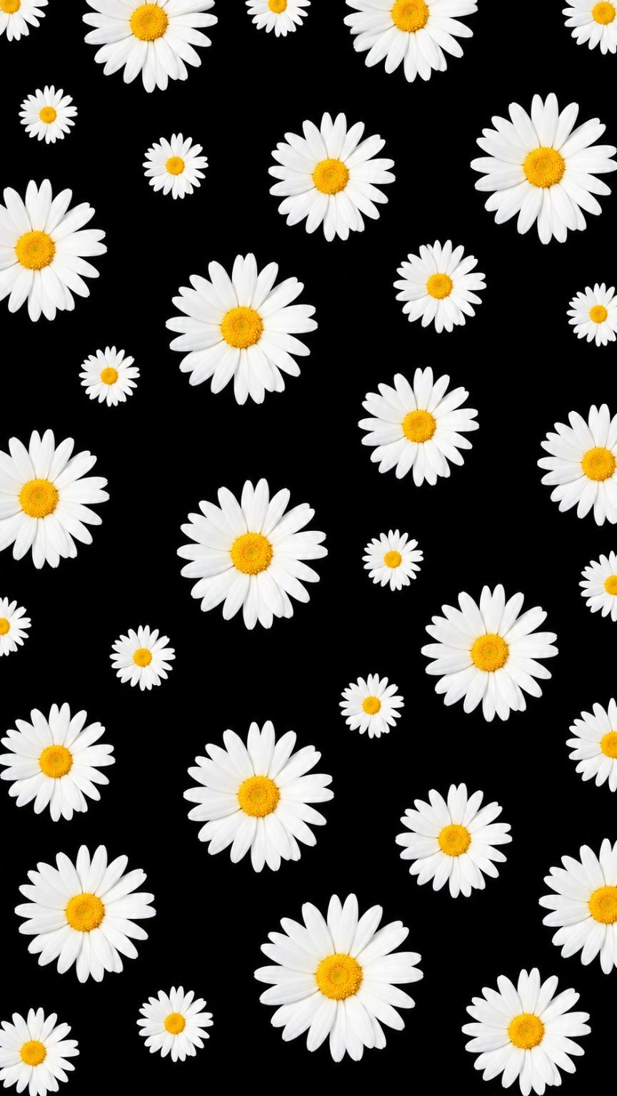 Daisy Black Pattern Large Tote Bag – UT20 | Kalavaasi