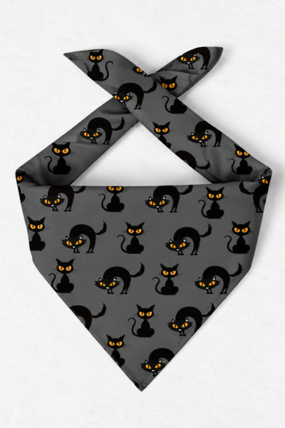 Cat Print Scarf – Premium Satin Printed Scarf | Kalavaasi