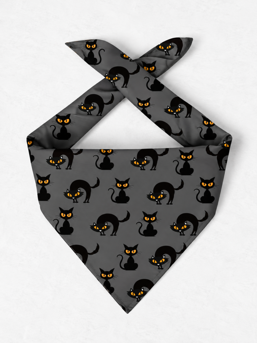 Cat Print Scarf – Premium Satin Printed Scarf | Kalavaasi