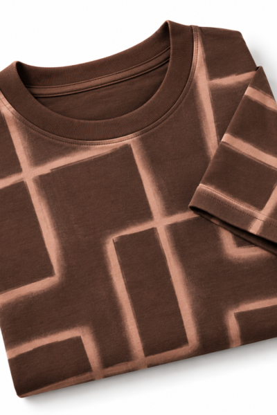 Earthy brown Acid Washed Oversized T Shirt Unisex Wear Kalavaasi 2