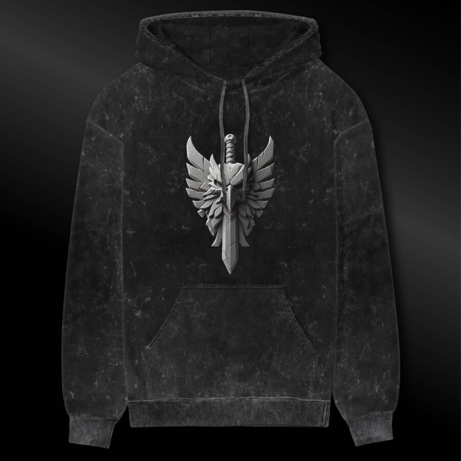 End Of War Acid Wash Hoodie | 300 GSM Premium Cotton Unisex Streetwear | Kalavaasi