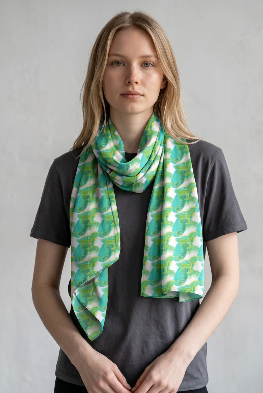 Fish Shade Stole– Premium Printed Stole | Kalavaasi