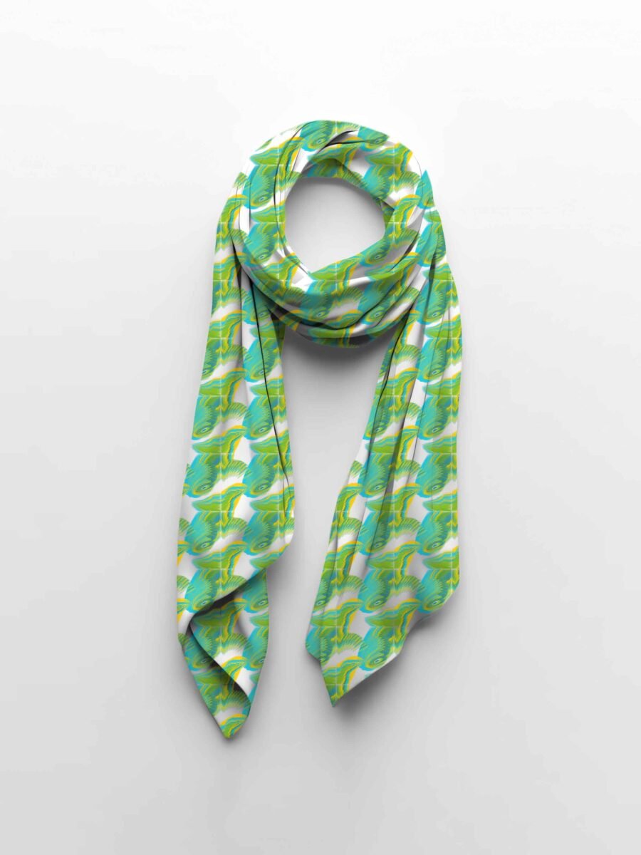 Fish Shade Stole– Premium Printed Stole | Kalavaasi