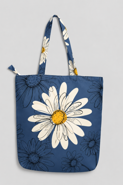 Floral Canvas Pattern Large Tote Bag – UT20 Kalavaasi 3