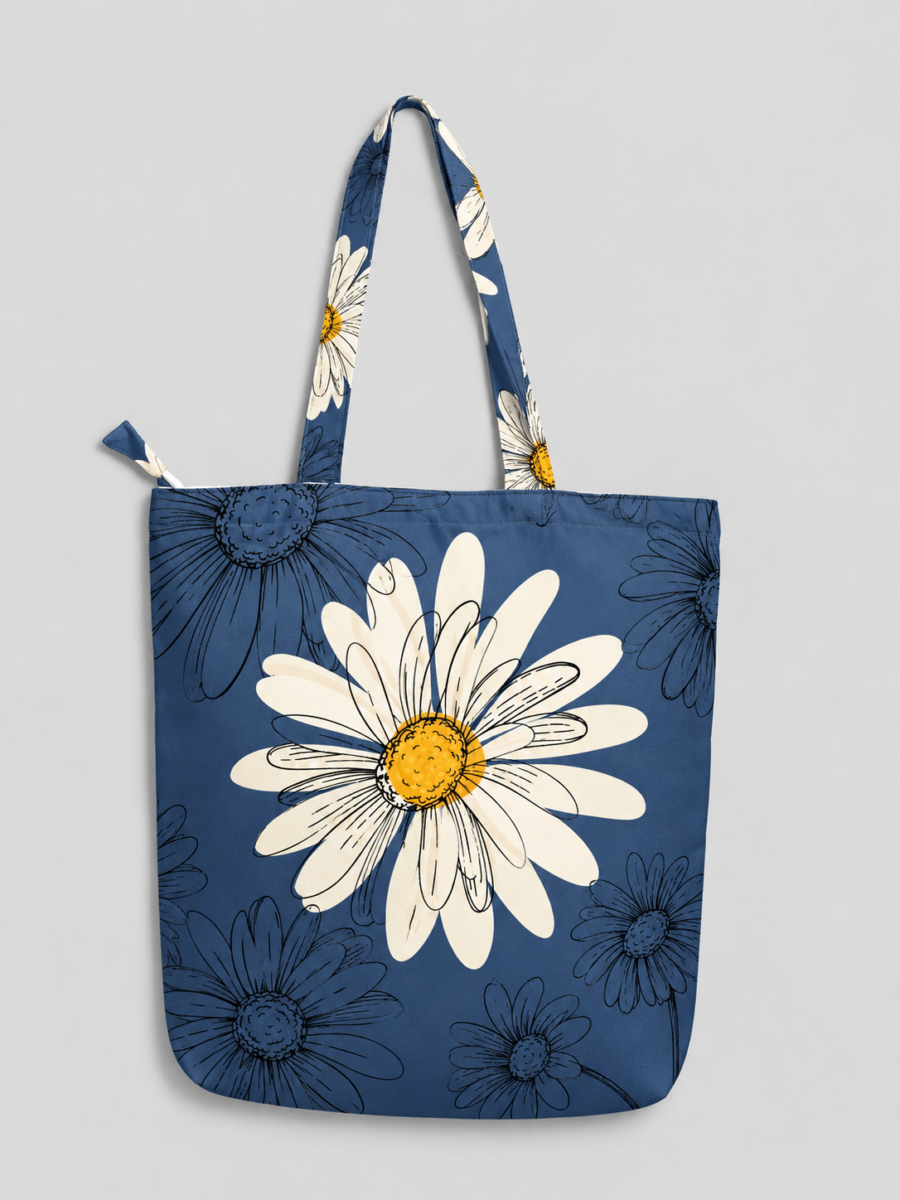 Floral Canvas Pattern Large Tote Bag – UT20 | Kalavaasi