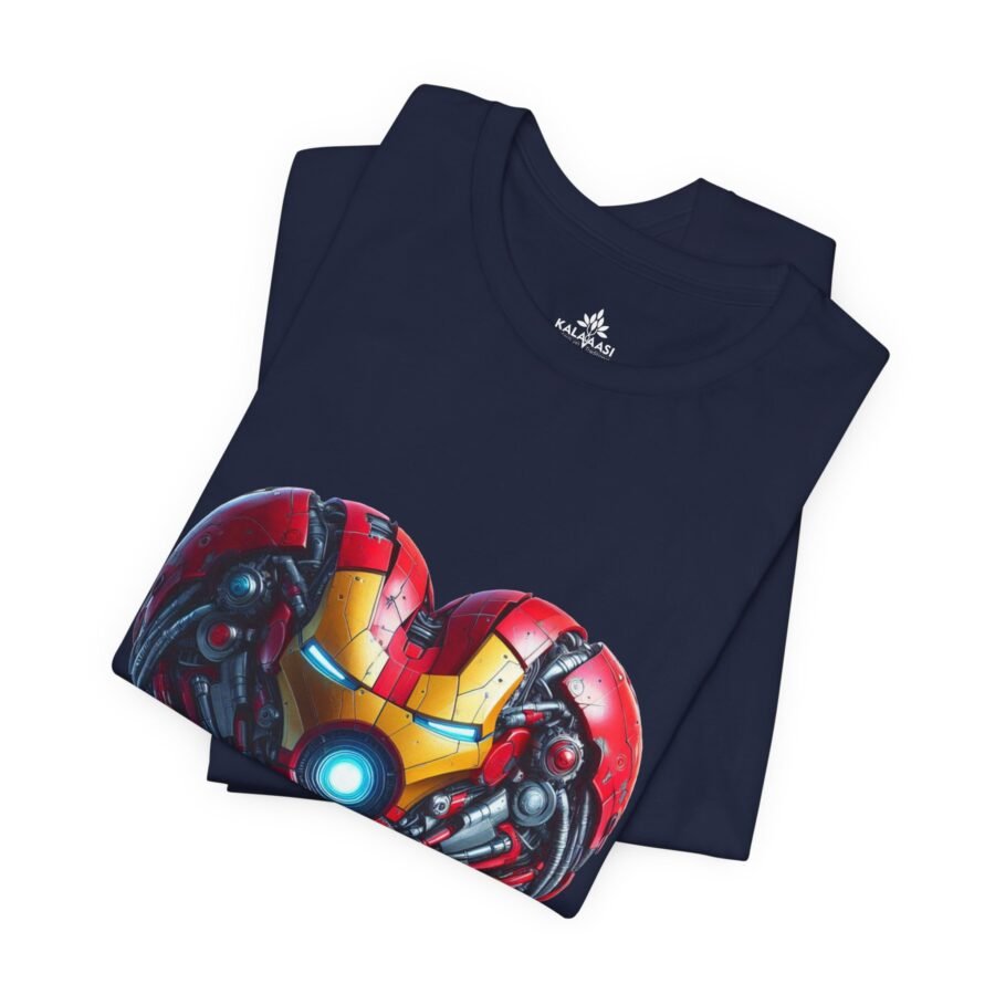 Iron Heart Crew Neck Regular T-Shirt | 100% Cotton 180 GSM | Kalavaasi