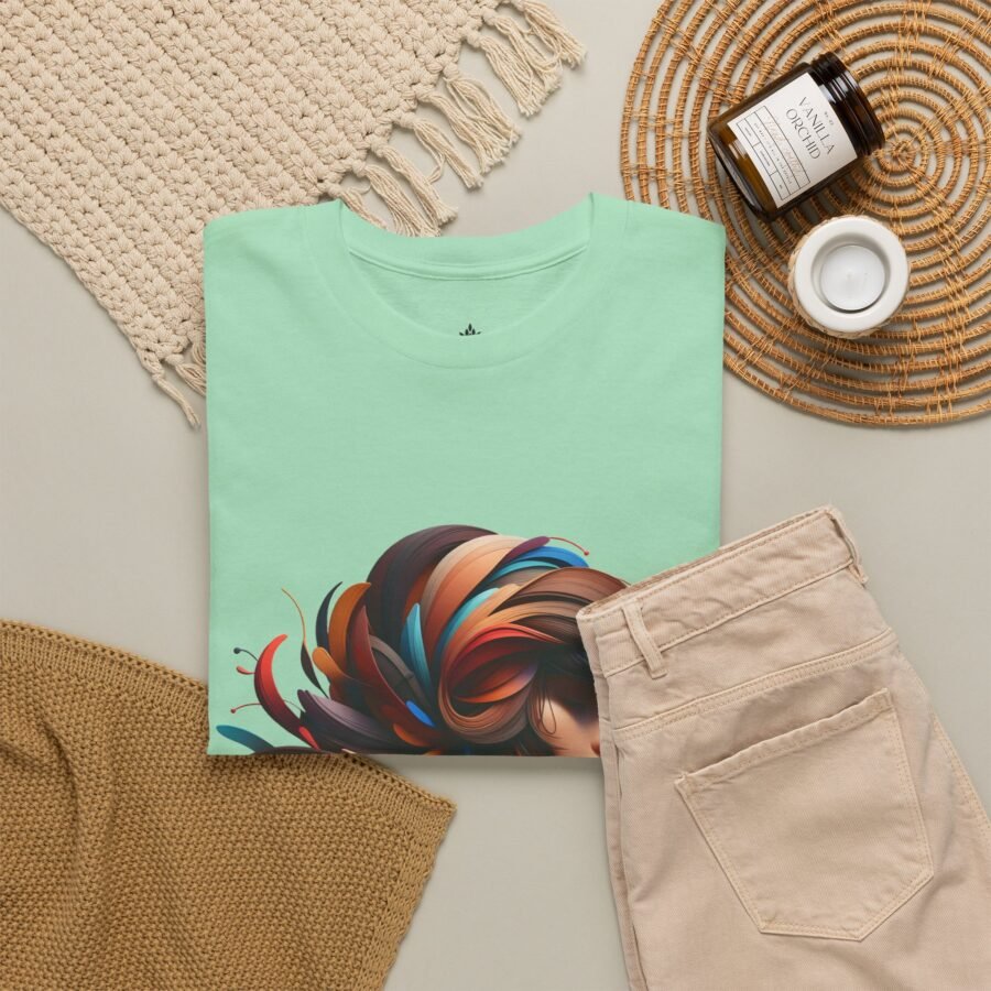Blossom Hair Crew Neck Regular T-Shirt | 100% Cotton 180 GSM | Kalavaasi