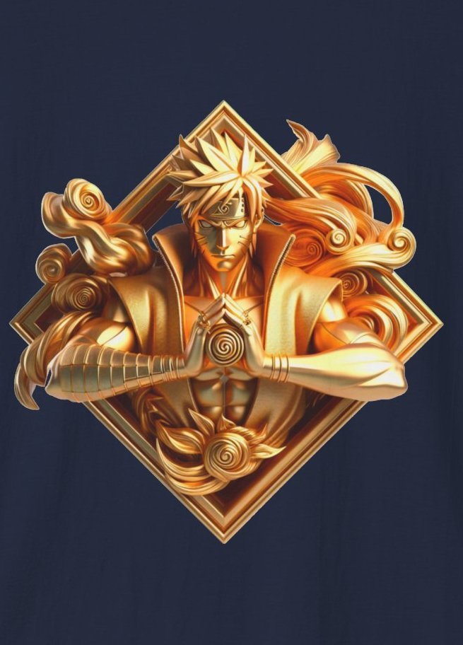 Naruto Warrior Crew Neck Regular T-Shirt | 100% Cotton 180 GSM | Kalavaasi