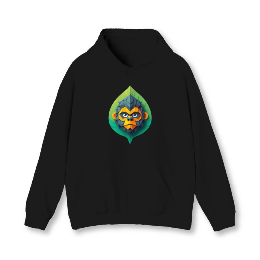 Gorilla Leaf Essential Pullover Hoodie | 260 GSM Unisex Streetwear Hoodie | Kalavaasi