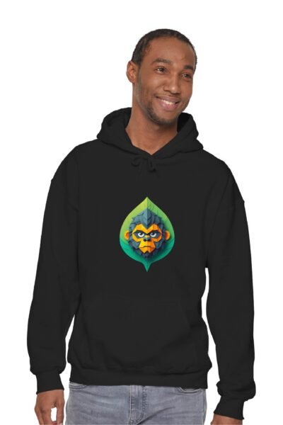 Gorilla Leaf Essential Pullover Hoodie | 260 GSM Unisex Streetwear Hoodie | Kalavaasi