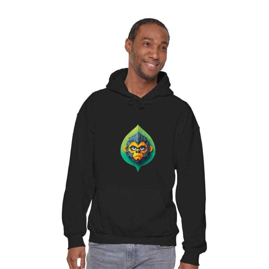 Gorilla Leaf Essential Pullover Hoodie | 260 GSM Unisex Streetwear Hoodie | Kalavaasi