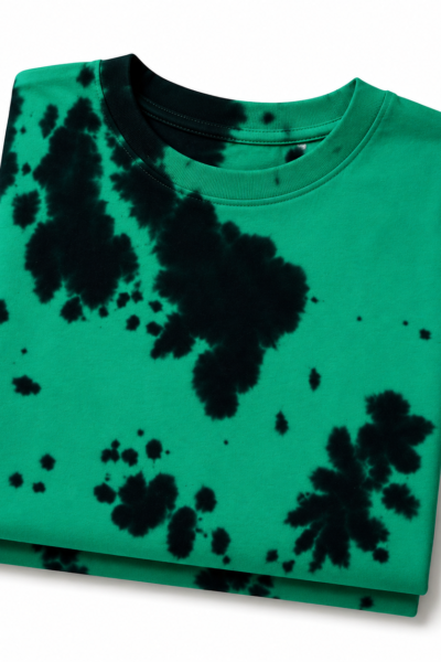 Green Black Tie Die Oversized 1 5