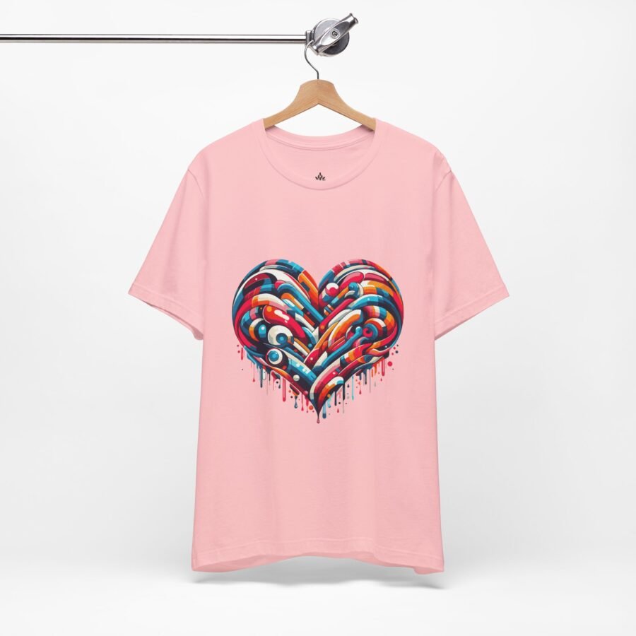 Blossom Heart Colour Crew Neck Regular T-Shirt | 100% Cotton 180 GSM | Kalavaasi