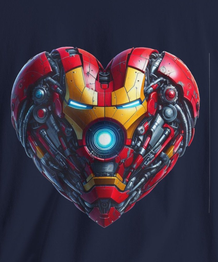 Iron Heart Crew Neck Regular T-Shirt | 100% Cotton 180 GSM | Kalavaasi