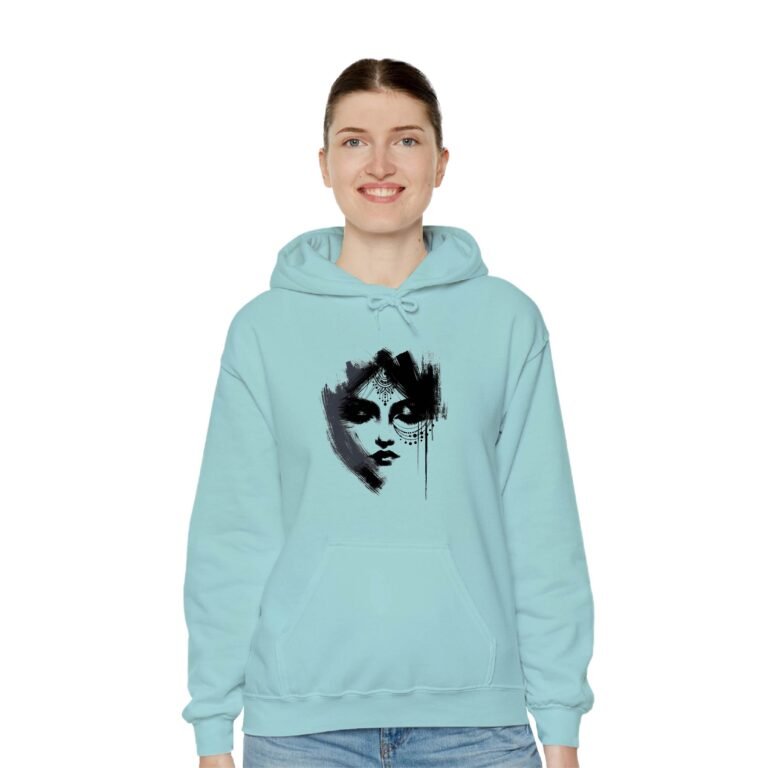 Indian Beauty Mint Unisex Hoddies Girl 2 Front