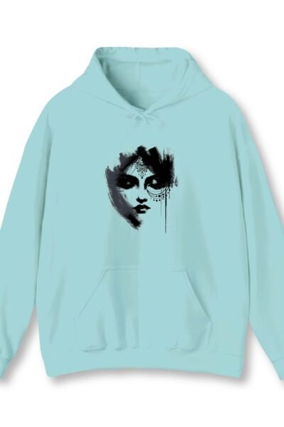 Indian Beauty Mint Unisex Hoodie UH24 Front
