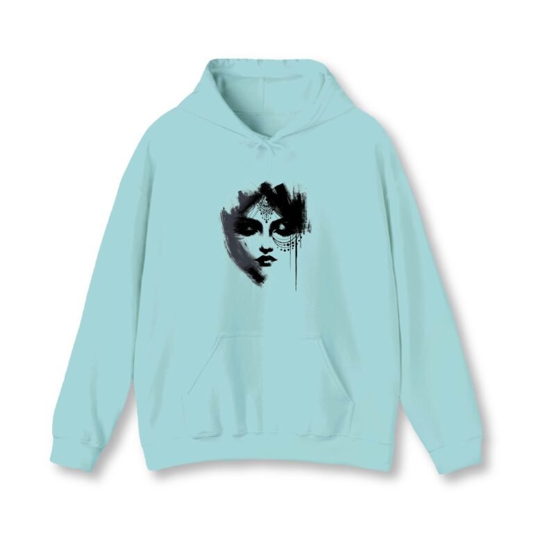 Indian Beauty Mint Unisex Hoodie UH24 Front