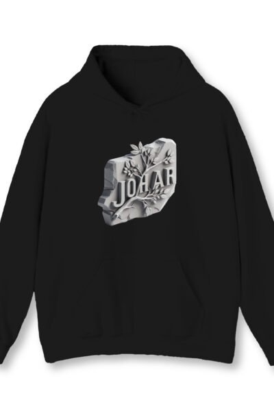 Johar Black Unisex Hoodie UH24 Front