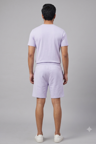 Lavendar Terry Shorts 1 1