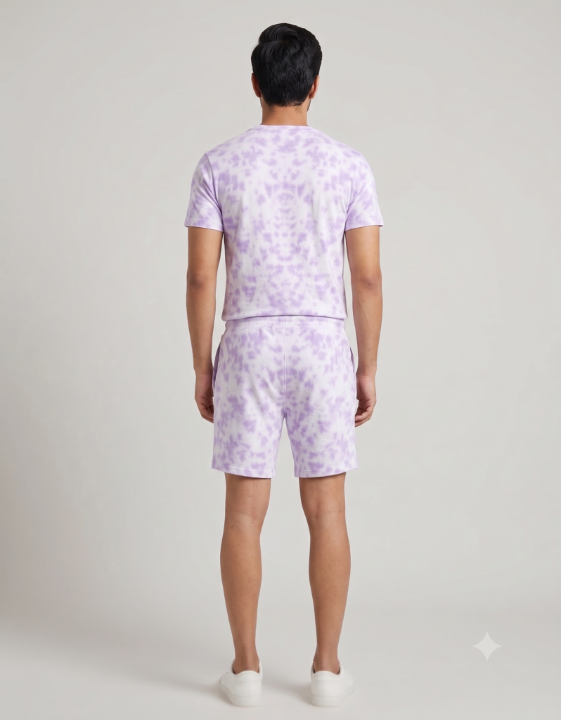 Lavendar Terry Shorts 1 3