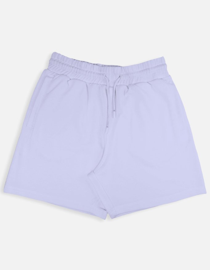 Lavendar Terry Shorts | 260 GSM Cotton-Rich Unisex Streetwear Shorts | Kalavaasi