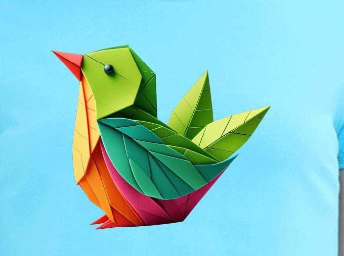 Leaf Bird Crop Top 2de